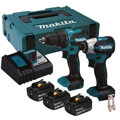 Makita SPECIAL COMBO 3 X 18V 3.0AH LI-ION COMBO KIT DLX2580J3 (DHP490Z + DTD158Z)